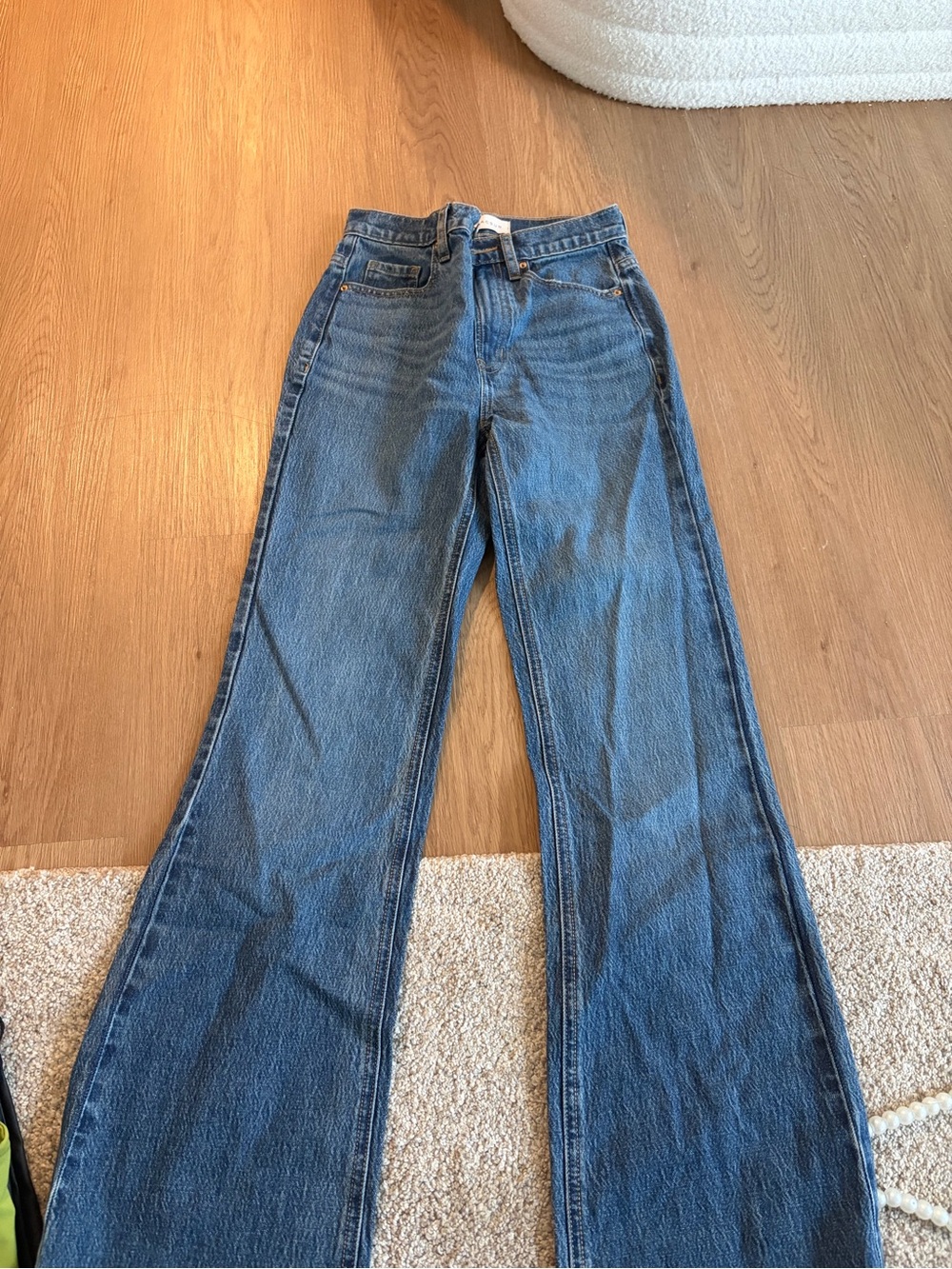 PacSun Women's Dark Blue Flare Jeans